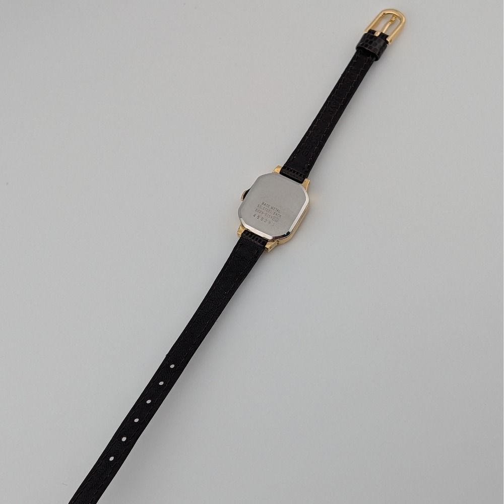 Seiko E029-5159 Ana Digi Gold Tone Rectangular Watch Champagne Dial Vintage - Picture 10 of 10